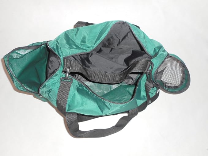 Duffle Bag Wet and Dry with 1 End Compartment Mesh,Front Pocket, Made In USA (Forest Green) - Image 7