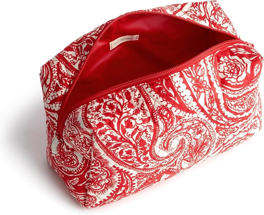 Vera Bradley Premium Cotton Large Cosmetic Makeup Bag - Image 2