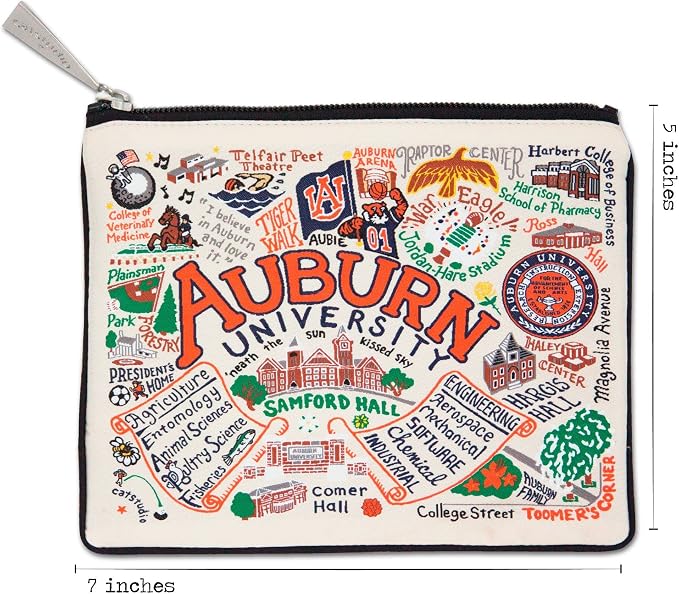 catstudio Auburn University Collegiate Zipper Pouch Purse | Holds Your Phone, Coins, Pencils, Makeup, Dog Treats, & Tech Tools - Image 6