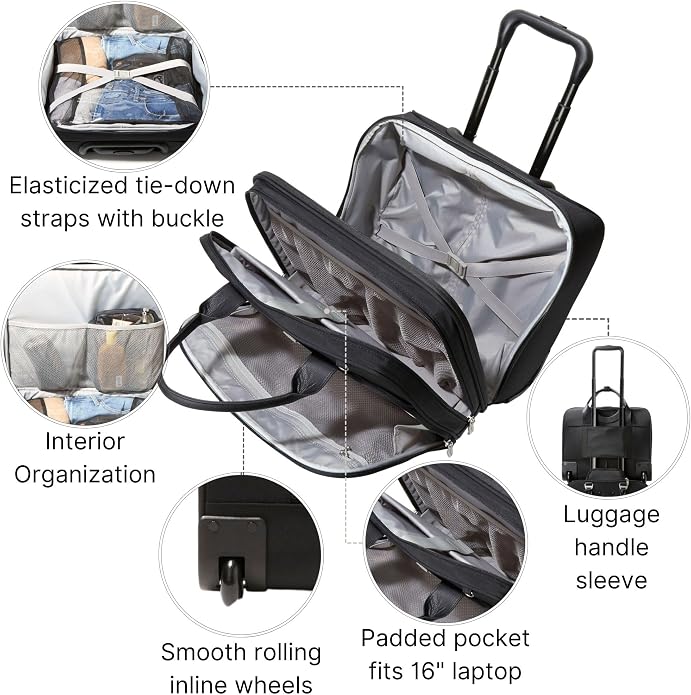 Baggallini Women's 2 Wheel Tote - Image 3