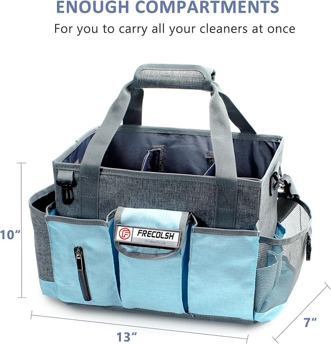 Cleaning Caddy for Cleaning Suppliers Organizer with Pockets for House Cleaning Essentials, Cleaning Organizer, Wearable Cleaing Bag Tote, Storage Caddy for Housekeeping - Image 5