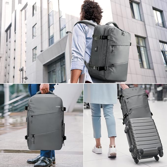 HOMIEE Travel Laptop Backpack for Men Women Personal Item Carry On Bag | Dry Wet Separation Mochila de Viaje for Business Weekender Hiking Camping - Image 6