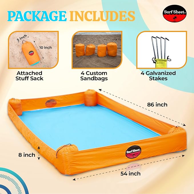 Sandproof Beach Blanket - Oversize Large Outdoor Picnic Blanket for Beaches & Camping - Portable Family Beach Blanket Waterproof Sandproof for Parks, Travel, Vacation Essentials (Yellow) - Image 8