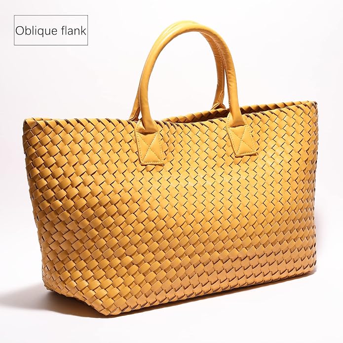 Woven Bag Shopper Bag Travel Handbags and Purses Women Tote Bag Large Capacity Shoulder Fashion Bags - Image 4