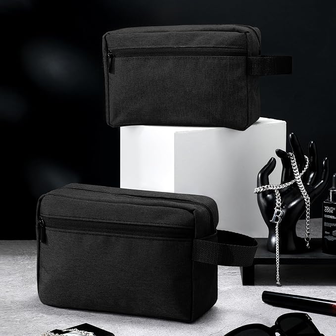 Paterr 32 Pcs Travel Toiletry Bag for Men Women Large Water Resistant Shaving Bag Hanging Cosmetic Bag Makeup Travel Pouch Foldable Toiletry Organizer with Divider Handle for Toiletries Accessories - Image 4