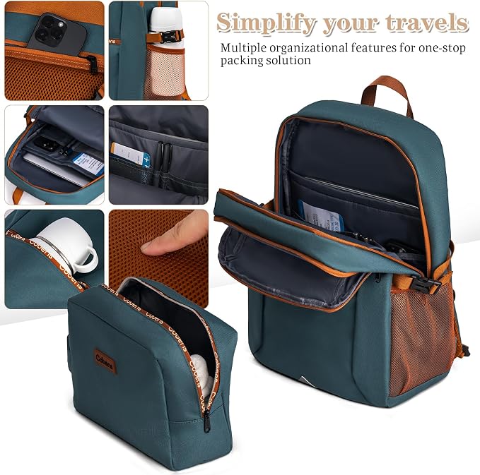 Carry-on Luggage 22x14x9 Airline Approved, Suitcases with Wheels Hardshell， Lightweight Luggage Set with TSA Lock， 20Inch Black Carry-on Suitcase - Image 5