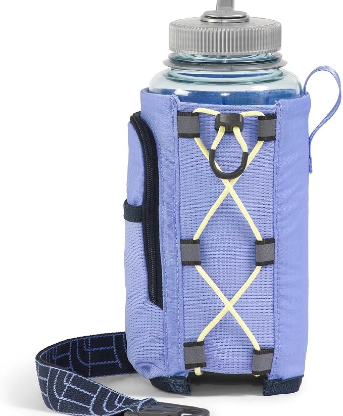 The North Face Borealis Water Bottle Holder - Adjustable Strap, Water-Repellent Finish, External Pocket with Key Hook, Periwinkle Glow/Summit Navy/Lemon Mist, One Size | Adjustable Strap, Water-Repellent Finish, External Pocket - Image 4