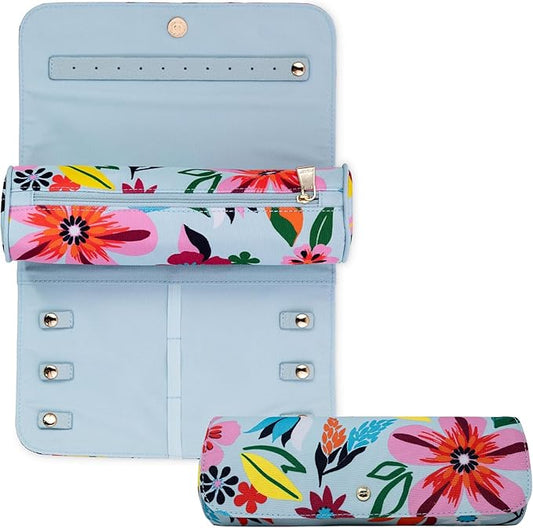 kate spade new york Travel Jewelry Roll, Safari Floral | Fabric Jewelry Case Organizer for Women, Cute Jewelry Organization Holds Necklaces, Rings, Bracelets with Zipper Pocket by Unknown
