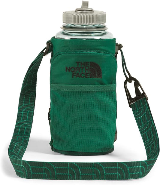 The North Face Borealis Water Bottle Holder - Adjustable Strap, Water-Repellent Finish, External Pocket with Key Hook, Evergreen/Hunter Green, One Size | Adjustable Strap, Water-Repellent Finish, External Pocket by Unknown