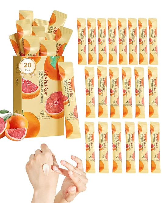 20 Pcs Hand Cream Gift Set,Bulk Mini Hand Lotion Travel Size Moisturizing Hand Cream for Women Dry Cracked Hands Skin Care,Wedding Bridal Shower Birthday Christmas Party Favors Kit-Grapefruit