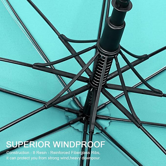 G4Free UV Golf Beach Umbrella 68”Auto Open Extra Large Sun Shade Umbrellas | Vented Windproof, Double Canopy, Oversize UPF 50+ UV Protection Sun Shade umbrella, Auto-Open, patio/fishing/golf umbrella - Image 3