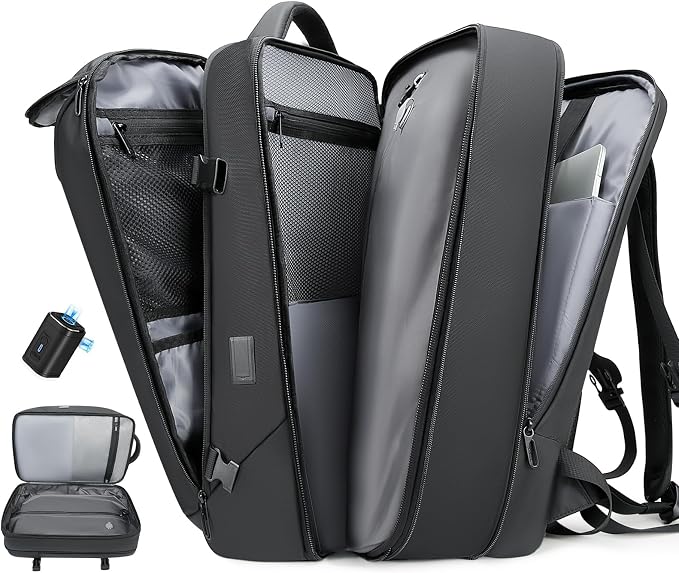TANGCORLE Vacuum-Compressed Travel Backpack: Expandable, Airline-Approved Laptop Backpack—Unisex Business Backpack by TANGCOREL