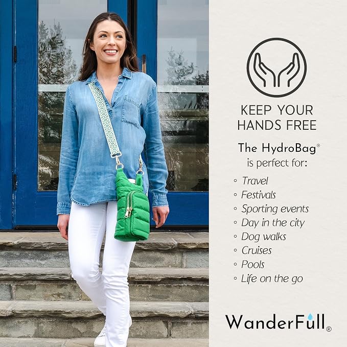 WanderFull Original HydroBag Crossbody Water Bottle Holder with Phone Pocket, Fits Water Bottles up to 32 oz - Image 6