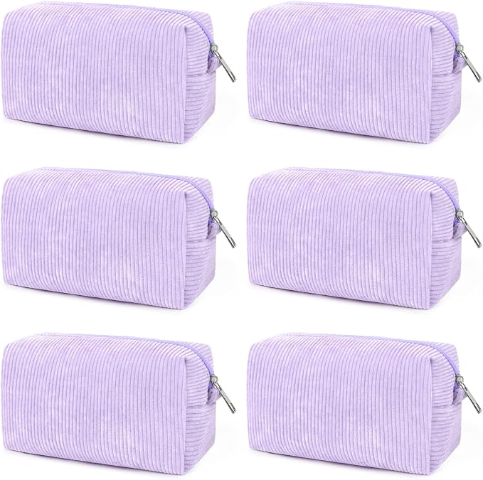 SOIDRAM Makeup Bag Preppy Cosmetic Bag Bulk Makeup Pouch Personalize Travel Toiletry Bag Organizer Cute DIY Makeup Brushes Storage Bag for Women - Image 5