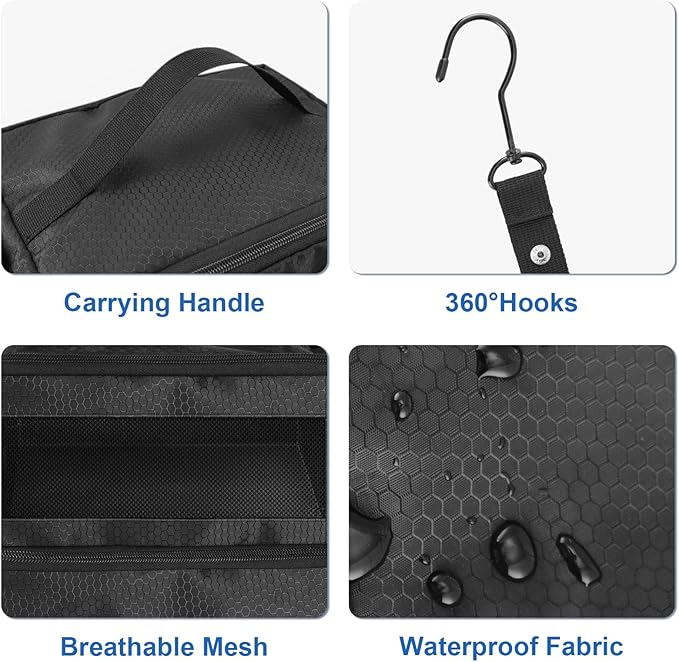 Olosar Suitcase Organizer, Travel Luggage Organizer Portable Hanging Travel Shelves Collapsible Hanging Packing Cubes for Carry on Suitcase - Image 3