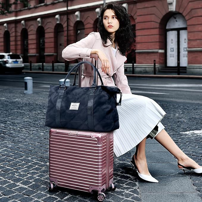 Travel Duffel Bag, Carry On Overnight Weekender Bags for Women | Travel Bag with Wet Pocket & Trolley Sleeve, For Spirit Airlines 18x14x8 Personal Item Bag - Image 7