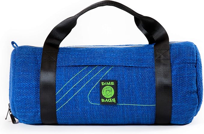 Dime Bags Padded Duffle Tube, Hemp Gear Bag with Heavy Padding for Glass, Electronics, Travel & Storage, With Exterior/Interior Pockets & Durable Handles (Midnight, 17 Inch) by DIMEBAGS