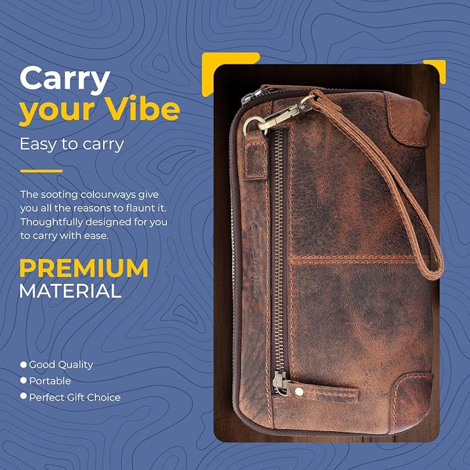 Cosmetics Case Travel Organizer Pouch Portable Tech Bag with Zipper Closure Leather Toiletry Bag for Men & Women Cord Storage Case Large Dopp Kit Makeup Bag Handbag Organizer - Image 6