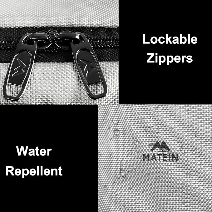 MATEIN Travel Backpack with Shoe Compartment, Gray Backpack for Airplanes | Large Personal Item Travel Bag, Shoe Compartment, Fits 17" Laptop, Water Resistant, Weekender Daypack, For Women & Men, Gray - Image 3