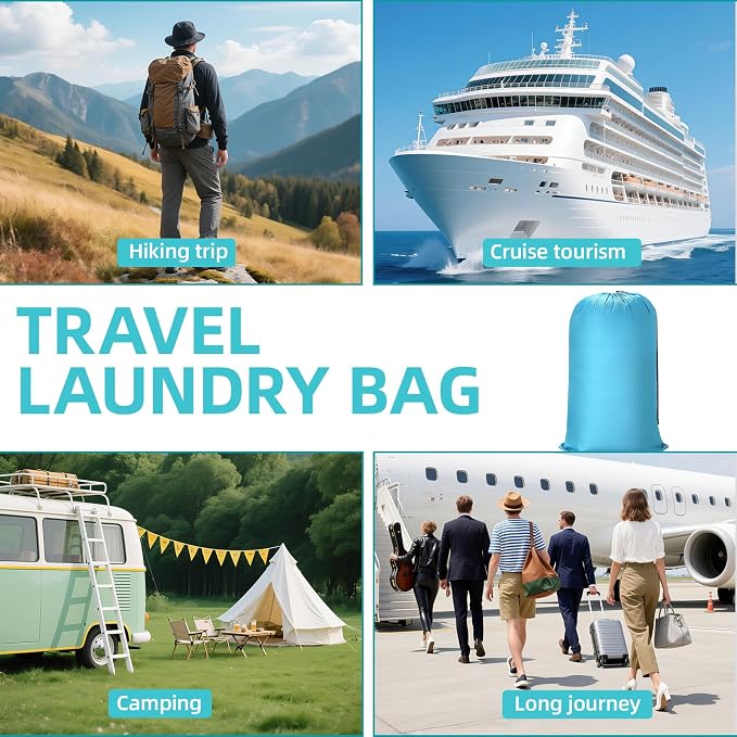 20 Pcs Heavy Duty Laundry Bags, Extra Large Washable Travel Laundry Bag with Drawstring for Clothes, Blankets & Storage - Image 6