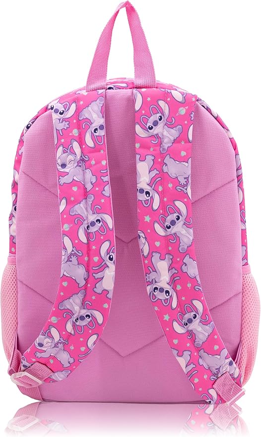 Disney Lilo and Stitch Angel Backpack Set for Girls | Angel Bookbag with Heart Lunch Bag, Headphones, and Dangle | Stitch School Backpack | Ages 3+ - Image 5