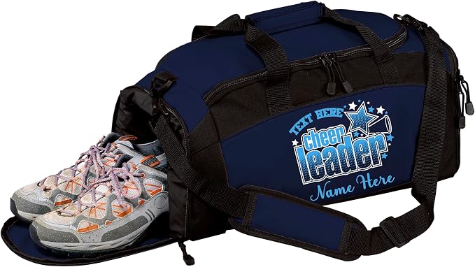 Personalized Cheerleading Duffel Bag with Custom Name – Cheer Team Gym Bag for Girls, Competition Travel Bag, Custom Team Colors & Year by all+about+me+company