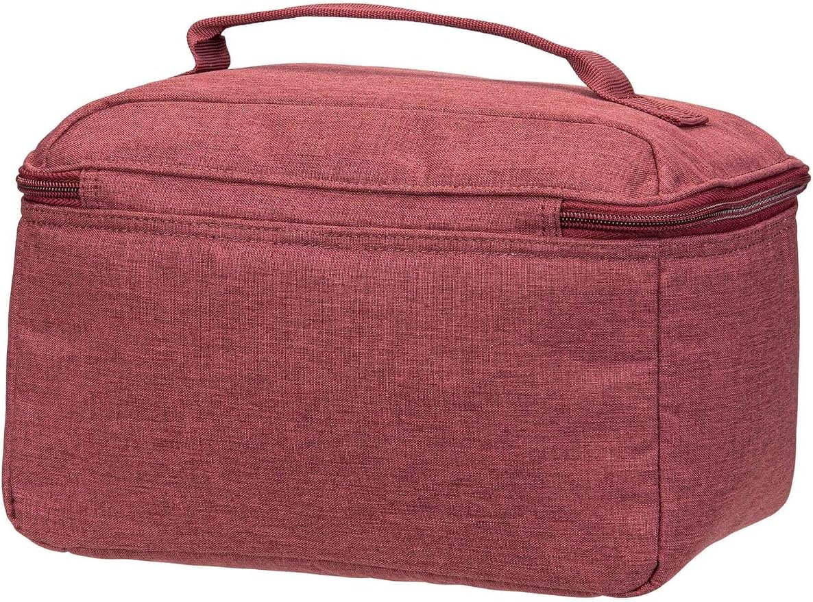 reisenthel Beautycase Square Toiletry Bag Luggage Organizer Cosmetic Bag, Twist Maroon, One Size - Image 2