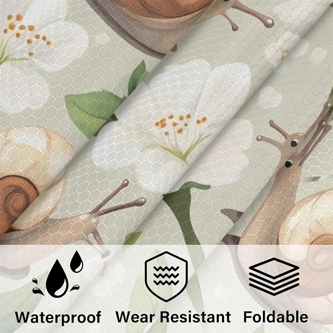 Floral Snail 6 Set Compression Packing Cubes for Travel Luggage Carry On Suitcase Compressible Expandable Packing Cubes Organizers Bag - Image 5