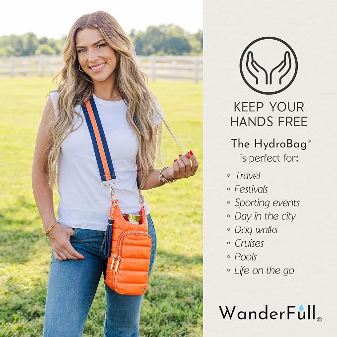 WanderFull Original HydroBag Crossbody Water Bottle Holder with Phone Pocket, Fits Water Bottles up to 32 oz - Image 8