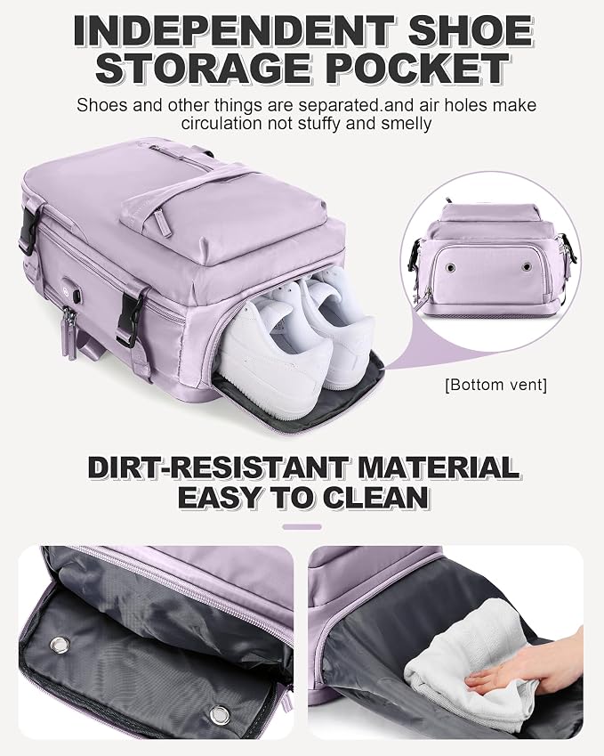 VGCUB Vacuum Backpack Travel with Pump, Vacuum Seal Compression Bags Laptop Backpack Personal Item - Image 6