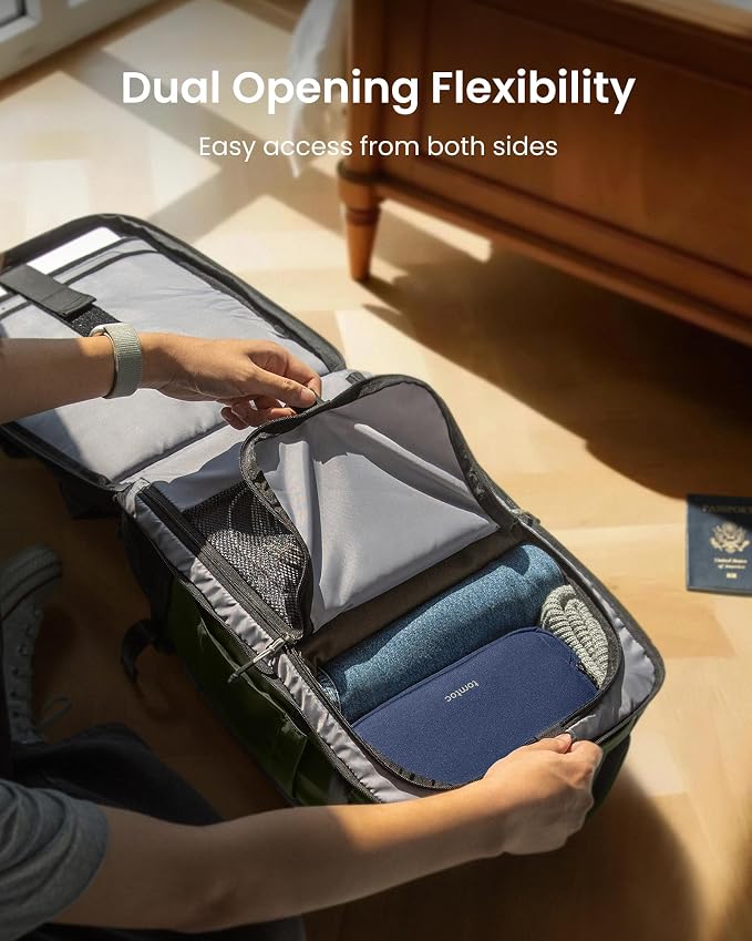 tomtoc 28/40L Travel Backpack, TSA Carry On/Personal Item Bag Flight Approved, Water-resistant Carry on Luggage, PFAS Free - Image 6