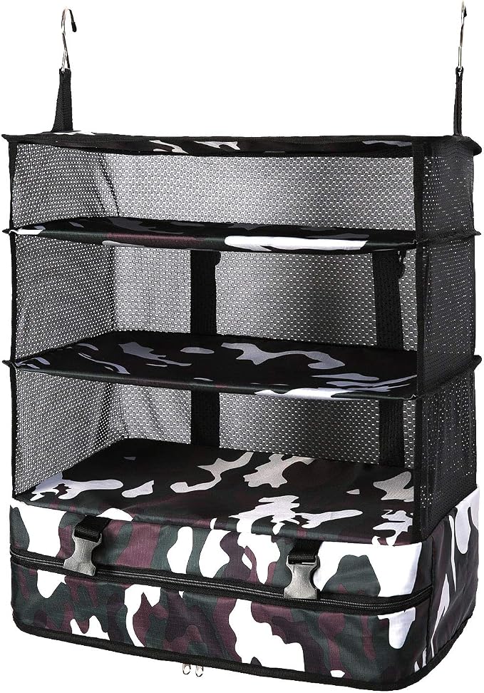 TABITORA Portable Hanging Travel Shelves Bag Packing Cube Organizer Suitcase Storage Large Capacity by TABITORA%EF%BC%9ANewStart%EF%BC%8CNewLife