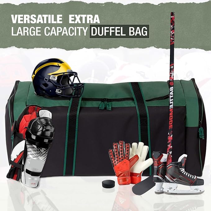Jetstream Heavy Duty Multi Pocket Durable Sports Gym Equipment Travel Duffel Bag - Image 6