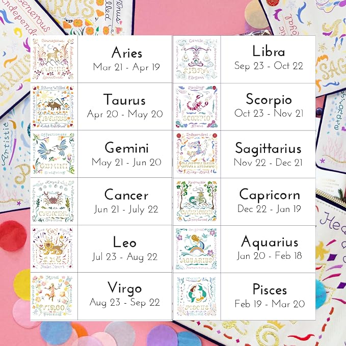 Catstudio Astrology Zipper Pouch, 5x7 Travel Toiletry Bag, Makeup Bag, Dog Treat Pouch, or Travel Purse - Image 8