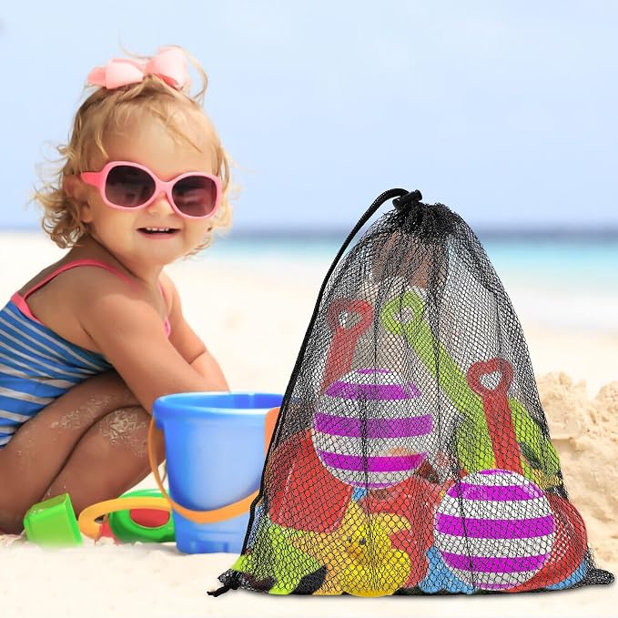 40PCS Mesh Drawstring Bags - Durable Delicate Nylon Laundry Bags Multicolor Small Gym Travel Beach Storage Bags With Locking Closure For College, Gym, Yoga, Sport - Image 2
