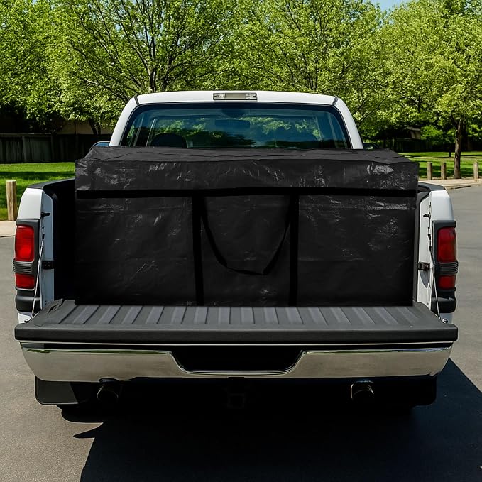 Windyun 4 Pack 121 Gallon Extra Large Moving Bags XXL Heavy Duty Storage Bag with Strong Zipper Handle Jumbo Big Tote Box Foldable for College Dorm Travel Clothes Duffle Blanket Pillow(Black) - Image 7