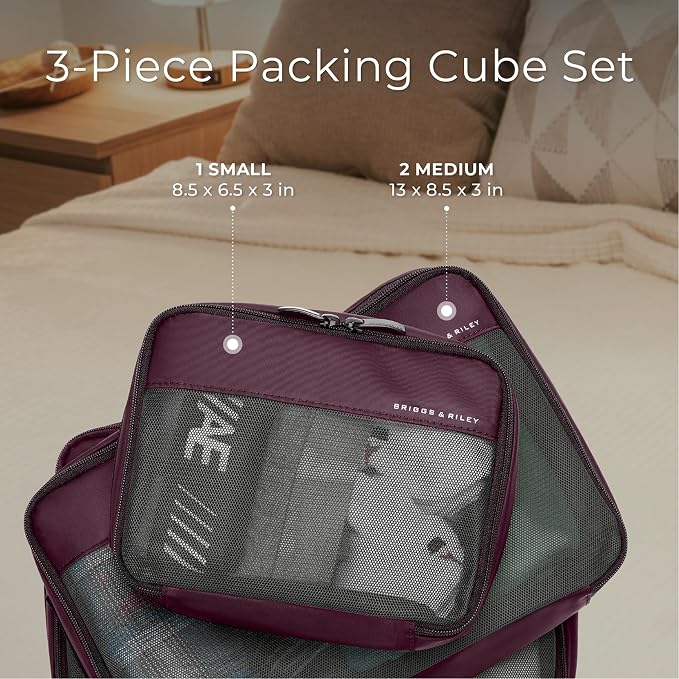 Briggs & Riley Travel Essentials Carry-On Compression Packing Cube Set - Image 3