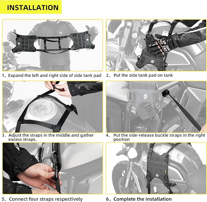 Rhinowalk Motorcycle Tail Bag Base, Universal Saddle Bag Mount - Image 5
