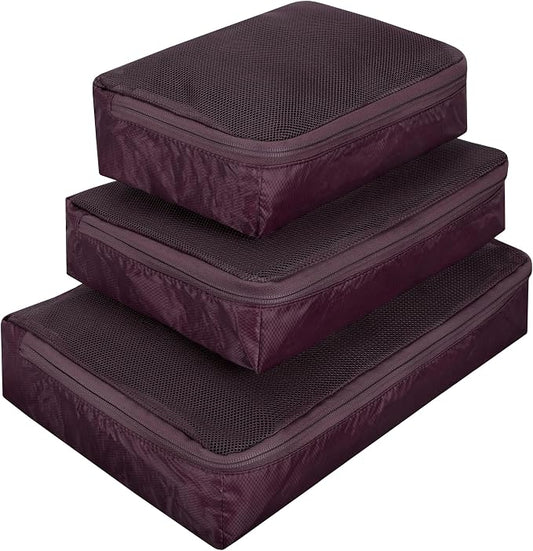 Travelon World Travel Essentials Set of 3 Soft Packing Cubes by Travelon