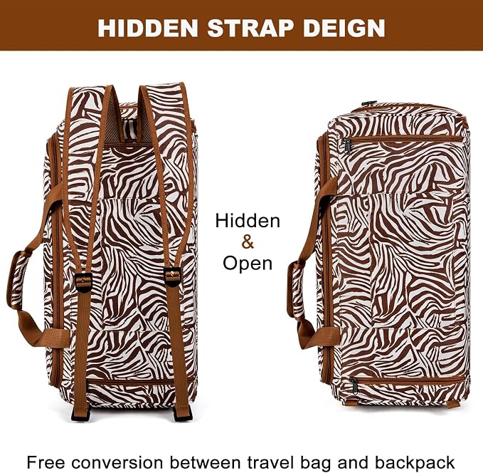 Convertible Garment Bags for Travel - Carry on Garment Duffle Bag with Backpack Straps for Men Women, 4 in 1 Large Travel Duffel Bags with Shoes Compartment Hanging Suit Dress Weekender Bag 3pcs Set - Image 7
