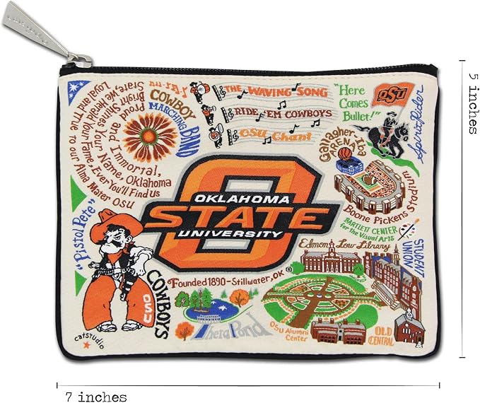 Catstudio Zipper Pouch, Oklahoma State University Travel Toiletry Bag, 5 x 7, Ideal Makeup Bag, Dog Treat Pouch, or Purse to Organize Supplies for Grads & Alumni - Image 5