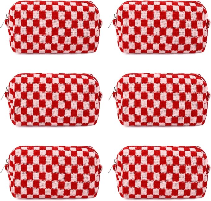 SOIDRAM Makeup Bag Preppy Cosmetic Bag Bulk Makeup Pouch Personalize Travel Toiletry Bag Organizer Cute DIY Makeup Brushes Storage Bag for Women by SOIDRAM