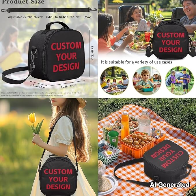 Personalized Backpacks for Girls School Bookbag with Lunch Box, Customized Backpack for Girls Boys Back to School Supplies Gifts, Custom Name Photo Kids Bookbag Set of 4 for Elementary - Image 5