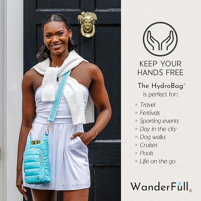 WanderFull Original HydroBag Crossbody Water Bottle Holder with Phone Pocket, Fits Water Bottles up to 32 oz - Image 5