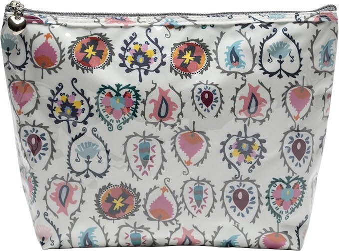 Jacaranda Living Medium Cosmetic Bag – Waterproof PVC-Lined Cosmetic & Toiletry Organizer, Zipper Pouch for Skincare, Makeup & Accessories, Wild Things by JacarandaLiving