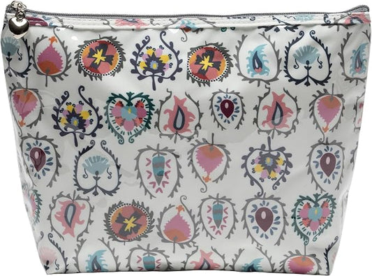 Jacaranda Living Medium Cosmetic Bag – Waterproof PVC-Lined Cosmetic & Toiletry Organizer, Zipper Pouch for Skincare, Makeup & Accessories, Wild Things by JacarandaLiving