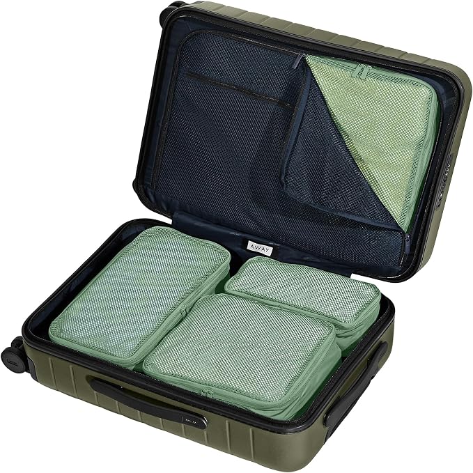 Away Insider Packing Cubes Set of 4 – Lightweight Travel Organizers for Luggage, Suitcases & Carry-On Bags, Sea Green - Image 3