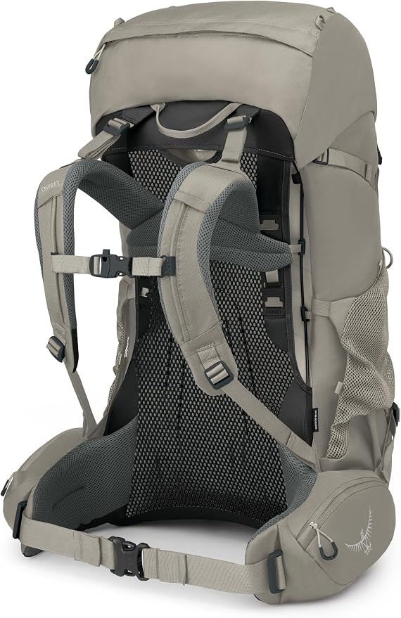 Osprey Renn 65L Women's Backpacking Backpack, Pediment Grey/Linen Tan - Image 6
