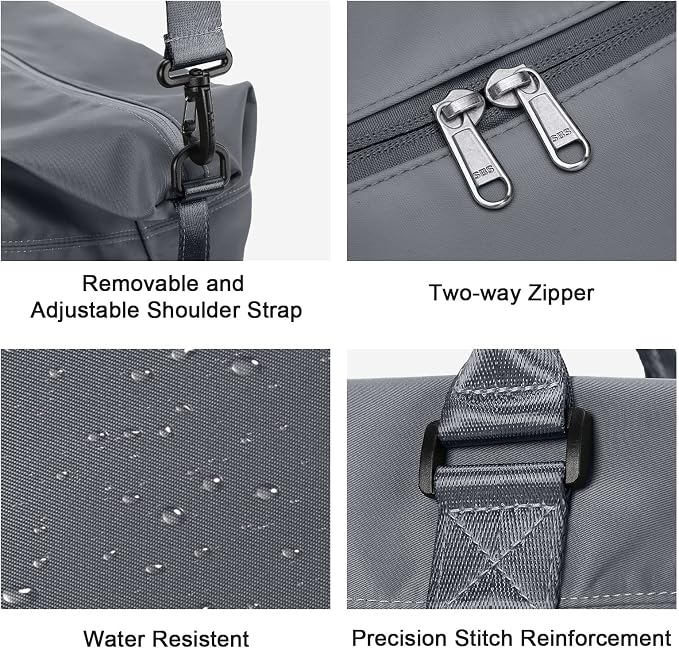 Travel Duffel Bag, Carry On Overnight Weekender Bags for Women | Travel Bag with Wet Pocket & Trolley Sleeve, For Spirit Airlines 18x14x8 Personal Item Bag - Image 5