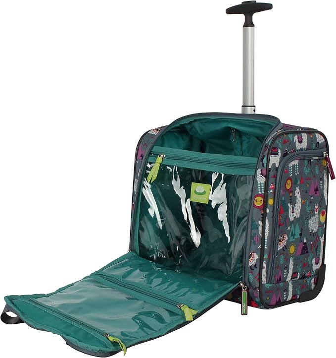 Lily Bloom Designer 15 Inch Carry On - Weekender Overnight Business Travel Luggage - Lightweight 2- Rolling Wheels Suitcase - Under Seat Rolling Bag for Women (One Size, Llama Mama) - Image 7